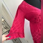 Maeve  Christine Belted Red Dress 6 holiday party special occasion Christmas‎ Photo 3