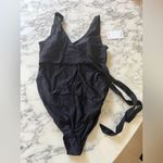 Quince NWT Italian Wrap Swimsuit Black Sz S Sold Out Online Photo 6