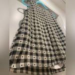 Max Studio  Black & Ivory Gingham Plaid Pleated Sleeveless Tank Top Blouse  - XS Photo 6