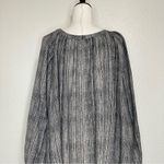 One Teaspoon Bohemian Black Tan Oversized Peasant Top Photo 8