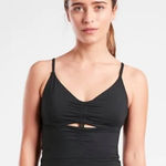 Athleta  Villa Tankini Top Size 34 B/C Black Bra Cup Swim Removable Bra Pads Photo 0