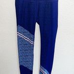 Athleta Asym Camo Compression Sonar 7/8 Shades Of Blue Tight Photo 0