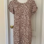 Nine West New  Woman’s Animal Print T-shirt Sweater Dress, Sz L Photo 11