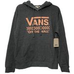 Vans Women’s Hoodie Small Heather Gray Terra Cotta Oversized Lightweight Warm Photo 0