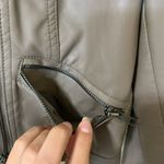 Forever 21  Taupe Leather Moto Jacket Photo 3