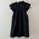 Sézane Sezane Black‎ Silk Castelle Ruffle Neck Button Front Blouse Size 36 Photo 6
