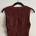 Aritzia  Babaton sculpt tank top rust red M Photo 2