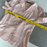 Vintage Sag Harbor Pink Short Sleeve Tie Back Blouse Jacket Blazer Size Medium Photo 6