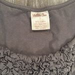 Matilda Jane Women’s  size small S gray rouched gathered sleeveless tank top Photo 2