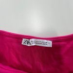 ZARA Dress Womens Small Pink Bodycon Fitted Tank Mini Casual Summer Barbiecore Photo 2