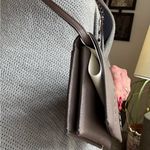 Tory Burch Authentic Gray Leather Magnetic flap logo Crossbody Bag/lg card case Photo 12