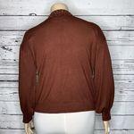 LIV Milano NWT Size XL Sable Heather Embellished Peter Pan Collared Sweater Top Photo 3