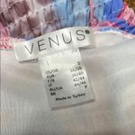 Venus Y2K Pink Blue Leopard Cut Out Tie Front Smocked Off the Shoulder Blouse Photo 3