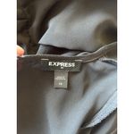 EXPRESS  Black Sheer Mini Dress with Ruffles Photo 4