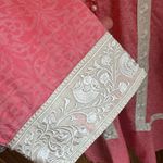 Beechtree Embroidered Shirt Kurta Size 12 Pink White Pearl Buttons Photo 1