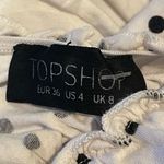 Topshop Polka Dot Cropped Tank Top White Black Size 4 Photo 5