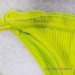 New! Set! It's Now Cool x Free People the frill tri eco neon lime rib bikini, S Green Photo 12