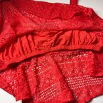 Decree   Crochet Style Flowy Swimsuit Black Bralette Top Sz L NWT Photo 10