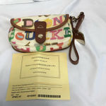 Dooney & Bourke Vintage Graffiti Rainbow Flap Wristlet Photo 6