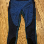 FP MOVEMENT by Free People Athletic Leggings XS Black Blue Heather Mesh Photo 0