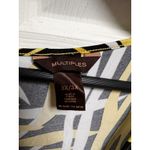 Multiples 306-008  Womens Top Size 3X Yellow Tropical Mesh‎ Overlay Blouse Shirt Photo 4