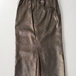 EVA POLINI Women's 10/Gold Skirt Suit Jacket metallic Formal Evening Rhinestone Gold Size 8 Photo 9