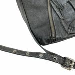 Renato Minelli Metallic Tote Bag Crossbody Bag Convertible Black Photo 8