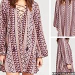 Show Me Your Mumu  Tunic Blouse Size Small NWT Boho Festival Peasant Lace Up Top Photo 1