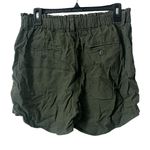 Sanctuary  Green Linen Blend Elastic Waist Pull On Shorts Size‎ Medium Photo 1