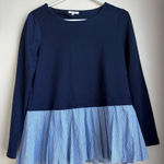 Pleione  Anthropologie Size Small Sweater‎ Navy Excellent Unused Condition Photo 0