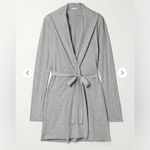 SKIN Organic Pima Cotton Jersey Robe Size 2 Gray Photo 1