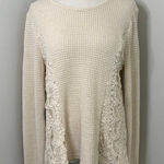 Andthewhy  Cream Lace Long Sleeve Top Blouse‎ - S Photo 0