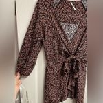 Free People  Viscose BOHO Floral Clara Tunic/Mini Dress In Gem Size Medium Photo 3
