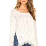 Free People Ocean Drive Ivory Distressed Sweater S Photo 8