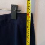 Boden Navy Blue Floral Embroidered Linen Cotton Skirt Women's size 10 Petite Photo 6