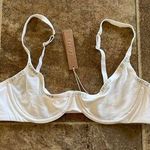 SKIMS Cotton Logo Underwire Demi Bra Marble Size 36A Photo 0