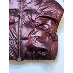 Gap Shiny Wine Puffer Zip-up Jacket Sz XXL Women Photo 3