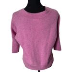 Anthropologie  Araminta Merino Wool V Neck Crop Sweater XS Women’s Light Purple Photo 2
