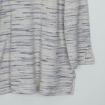 Pure Jill Striped V Neck Long Sleeve Tunic Sweater Cream Gray Size S Casual Cozy Photo 7