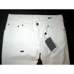 Alexander McQueen New NWT 4 6  Womens Jeans Designer Italy 42 White Tall 30 x 37 Photo 3