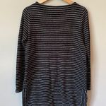 J.Jill Womens XS Long Sleeve Boat Neck Striped Pullover Sweater Tunic Top Black Photo 10