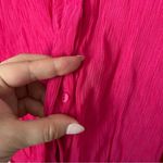 Modern Works Blouse Short Sleeve Pink V Photo 5