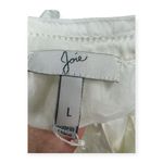 Joie  | L | Silk Blend Tired Ruffle Sleeveless Tank Top Blouse Frilly Photo 4