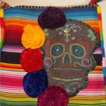 Skull Boot Rugs Handmade Embroidered Beaded Handbag Purse Bohemian Uniqu… Yellow Photo 6