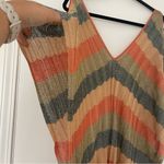 ZARA ‎ Knit Beach Dress Long Maxi Multicolor Striped Cover Up Size Small Photo 3