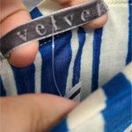 Velvet Tees Maxi Strapless Blue/Cream Boho Dress Size 6 Photo 3