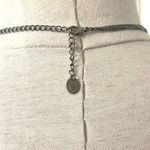 Claires double stranded silver tone black beaded necklace Photo 4