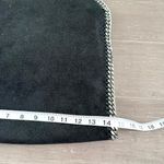 Stella McCartney Black Shoulder Tote Bag with Silver Chain Photo 12