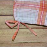 Vintage K.A.D. Clothing Co. Ladies Orange Plaid Long Shorts Size L Retro Summer White Size L Photo 3