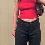 Red crop top with bows Photo 2